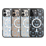 iPhone 16 Blue Bows & Hearts Clear Impact Phone Case