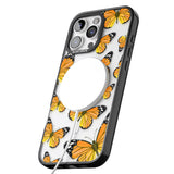 iPhone 16 Pro Max Sun-Yellow Butterflies Black Impact Phone Case