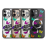 iPhone 16 Pro Max Just a Dreamer Butterfly Black Impact Phone Case