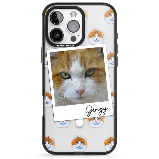 iPhone 16 Pro Max Personalised American Curl Photo Black Impact Phone Case