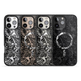 iPhone 16 Pro Max Personalised Chinese Tiger Pattern Black Impact Phone Case