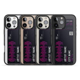 iPhone 16 Pro Max Personalised Concert Ticket Black Impact Phone Case