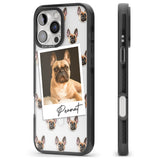 iPhone 16 Pro Max Personalised French Bulldog, Tan - Dog Photo Black Impact Phone Case