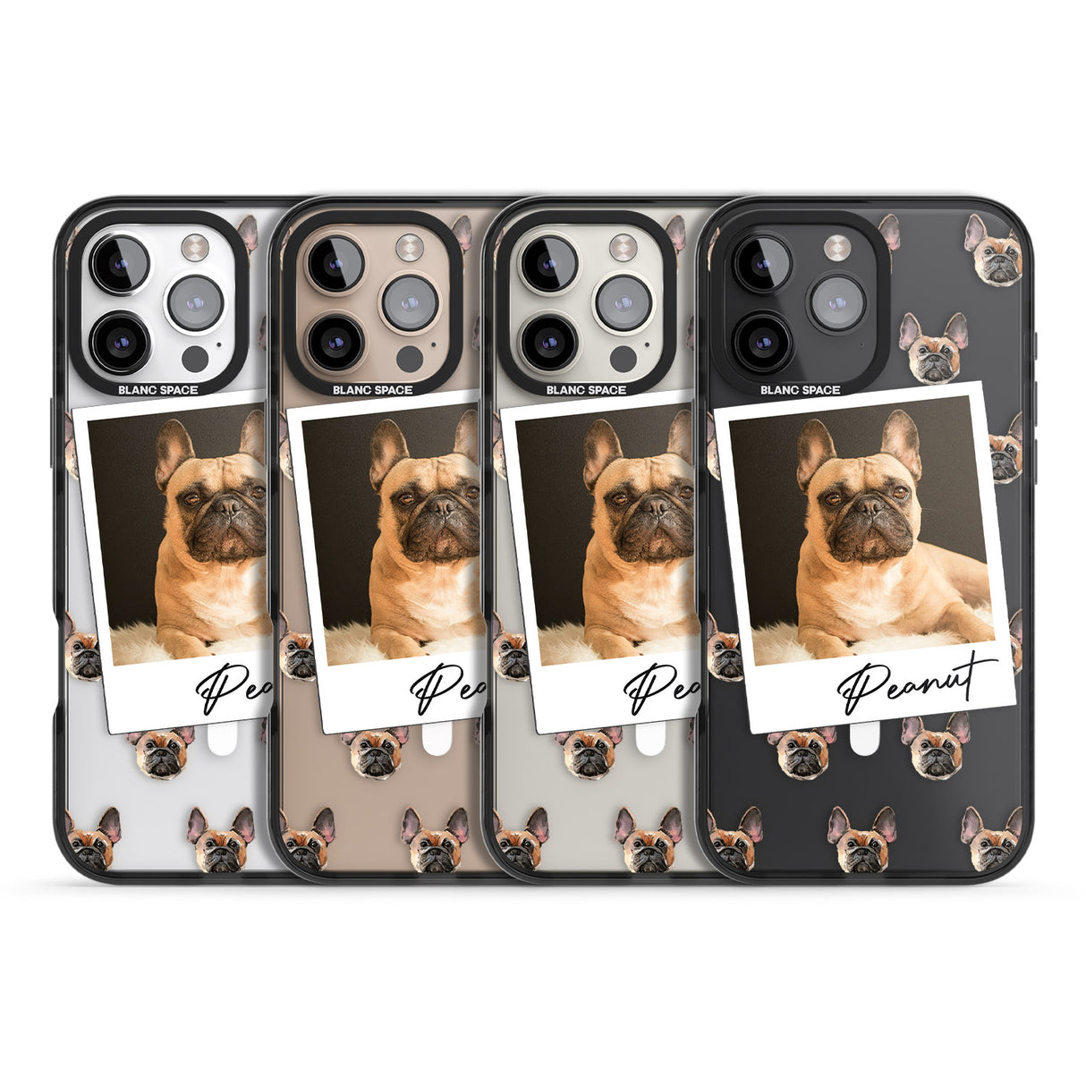 iPhone 16 Pro Max Personalised French Bulldog, Tan - Dog Photo Black Impact Phone Case