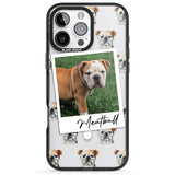 iPhone 16 Pro Max Personalised English Bulldog - Dog Photo Black Impact Phone Case