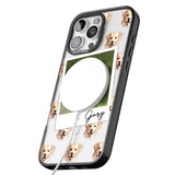 iPhone 16 Pro Max Personalised Labrador, Tan - Dog Photo Black Impact Phone Case