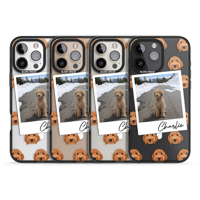 iPhone 16 Pro Max Personalised Personalised Golden Doodle - Dog Photo Black Impact Phone Case