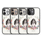 iPhone 16 Pro Max Personalised Black Cocker Spaniel - Watercolour Dog Portrait Black Impact Phone Case