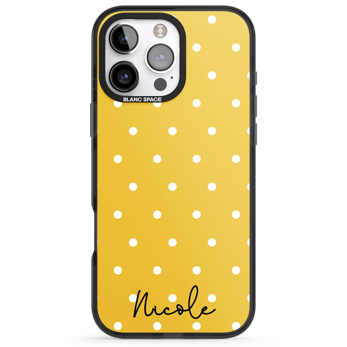 Personalised Yellow Polka Dot