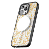 iPhone 16 Pro Max Personalised Bramble Branches Pattern Black Impact Phone Case