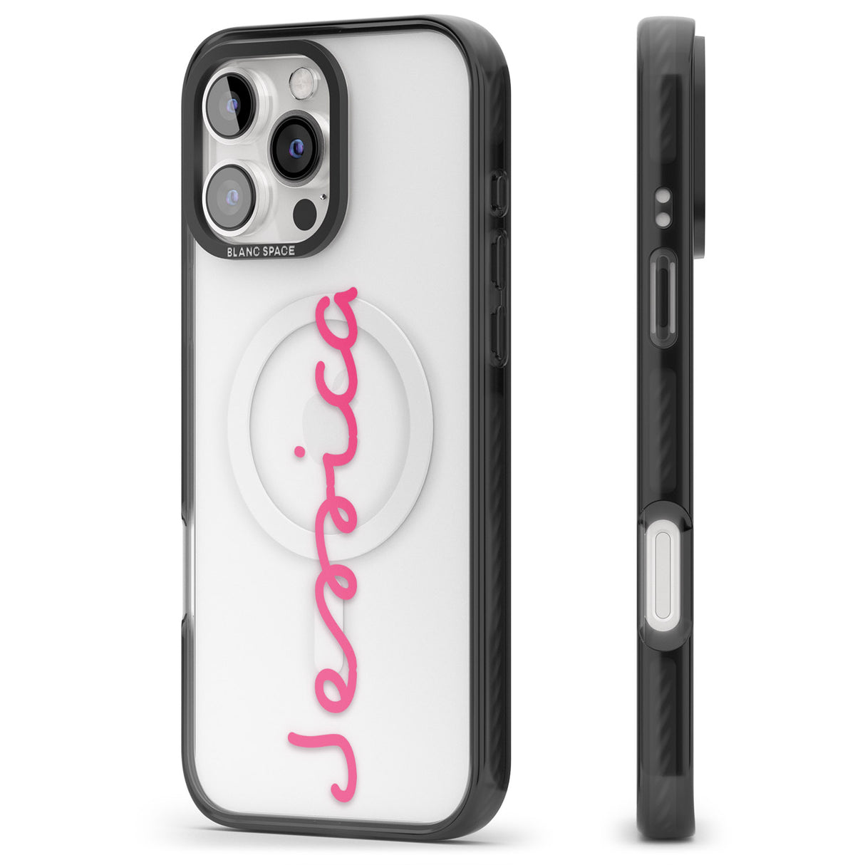 iPhone 16 Pro Max Personalised Summer Name Black Impact Phone Case