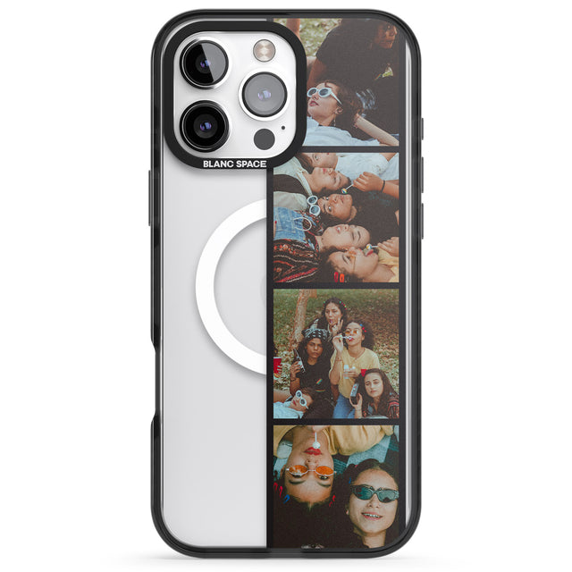 iPhone 16 Pro Max Personalised Photo Strip Black Impact Phone Case