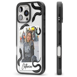 iPhone 16 Pro Max Personalised Snake Instant Photo Black Impact Phone Case