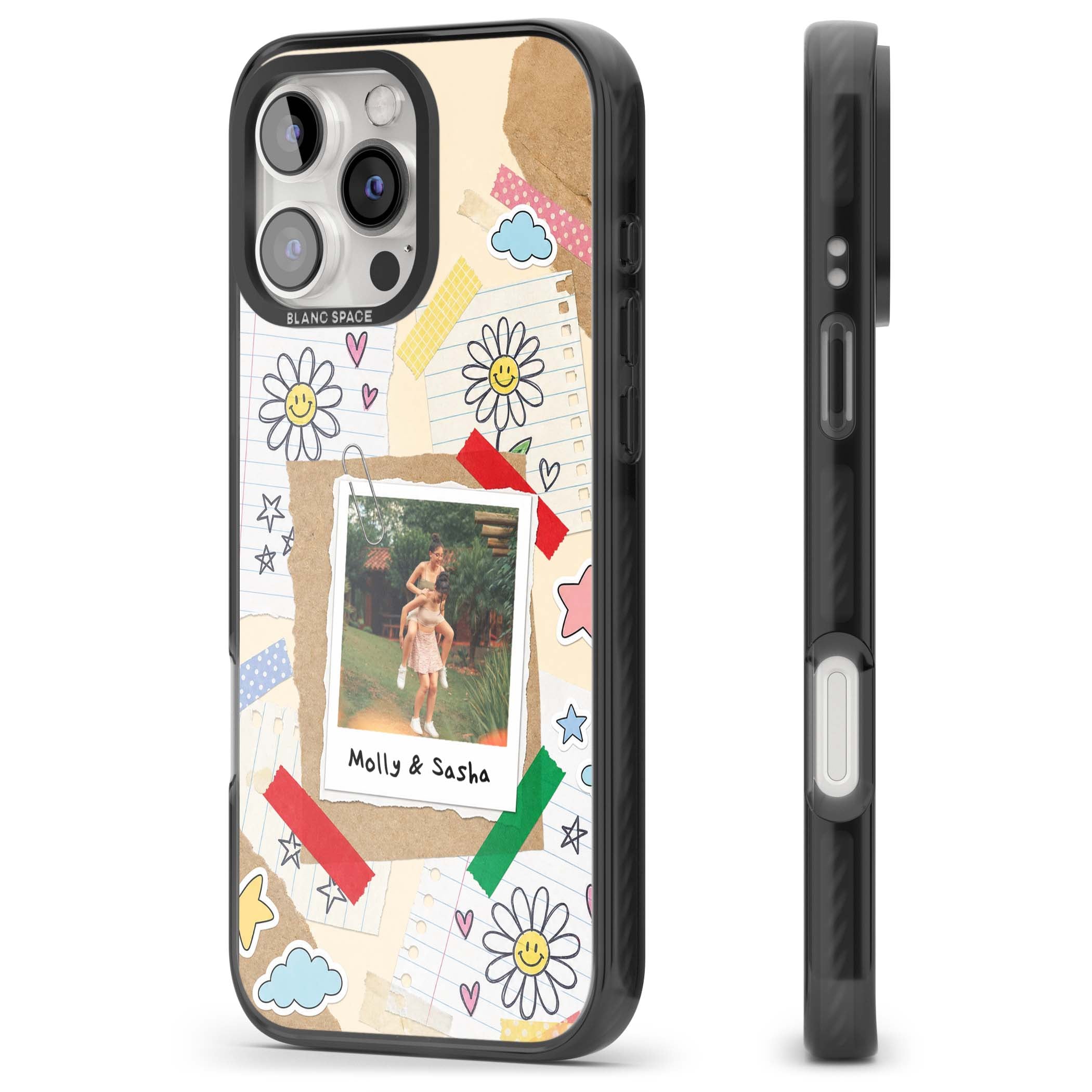 Scrapbook Photo coquette iPhone case | Black Impact Magsafe case for iPhone 16 Pro, iPhone 16 Pro Max