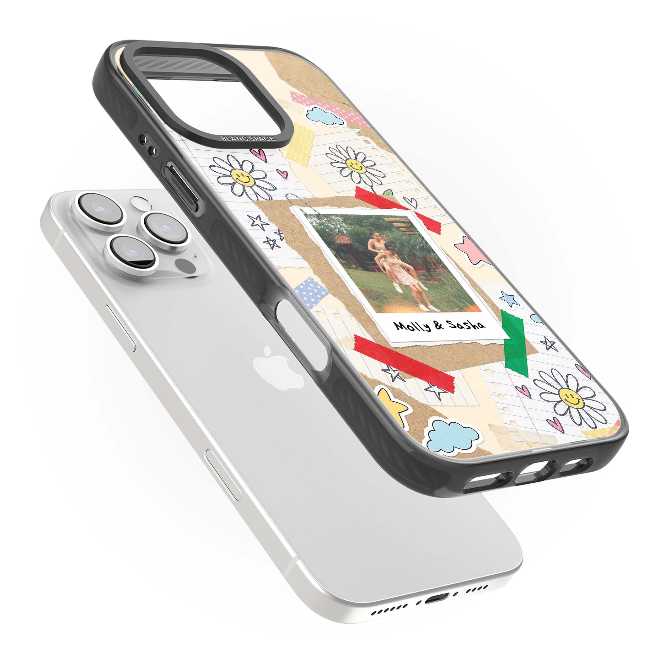 Scrapbook Photo coquette iPhone case | Black Impact Magsafe case for iPhone 16 Pro, iPhone 16 Pro Max