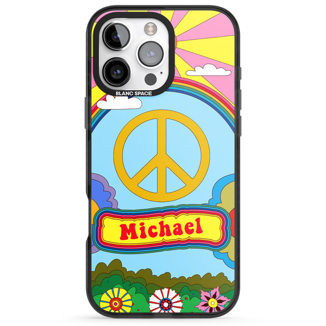 iPhone 16 Pro Max Personalised Happy Days Black Impact Phone Case