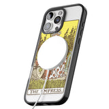 iPhone 16 Pro Max Personalised The Empress Tarot Card - Colour Black Impact Phone Case