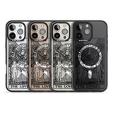 iPhone 16 Pro Max Personalised The Lovers Tarot Card - Transparent Black Impact Phone Case