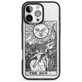 iPhone 16 Pro Max Personalised The Sun Tarot Card - Transparent Black Impact Phone Case