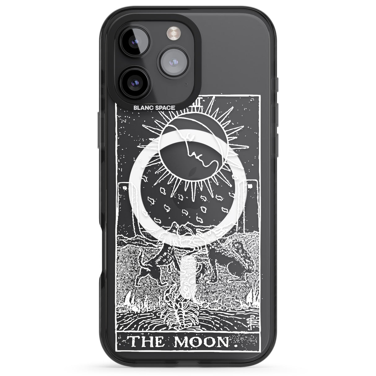 Personalised The Moon Tarot Card - White Transparent