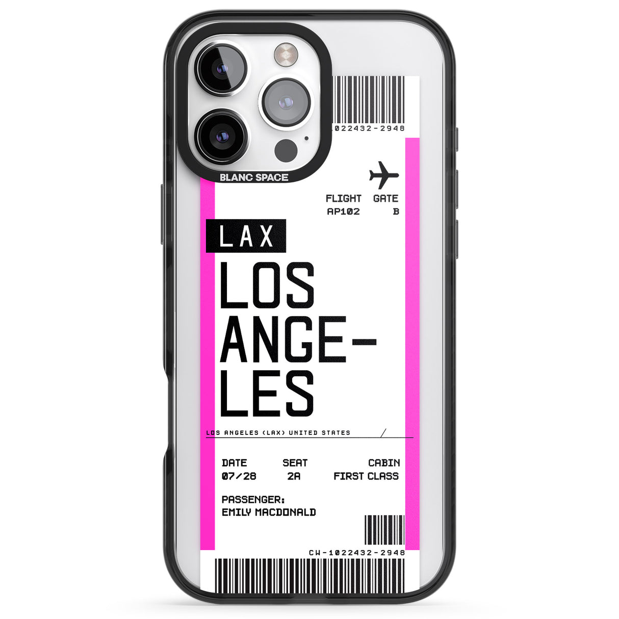 Personalised Los Angeles Boarding Pass