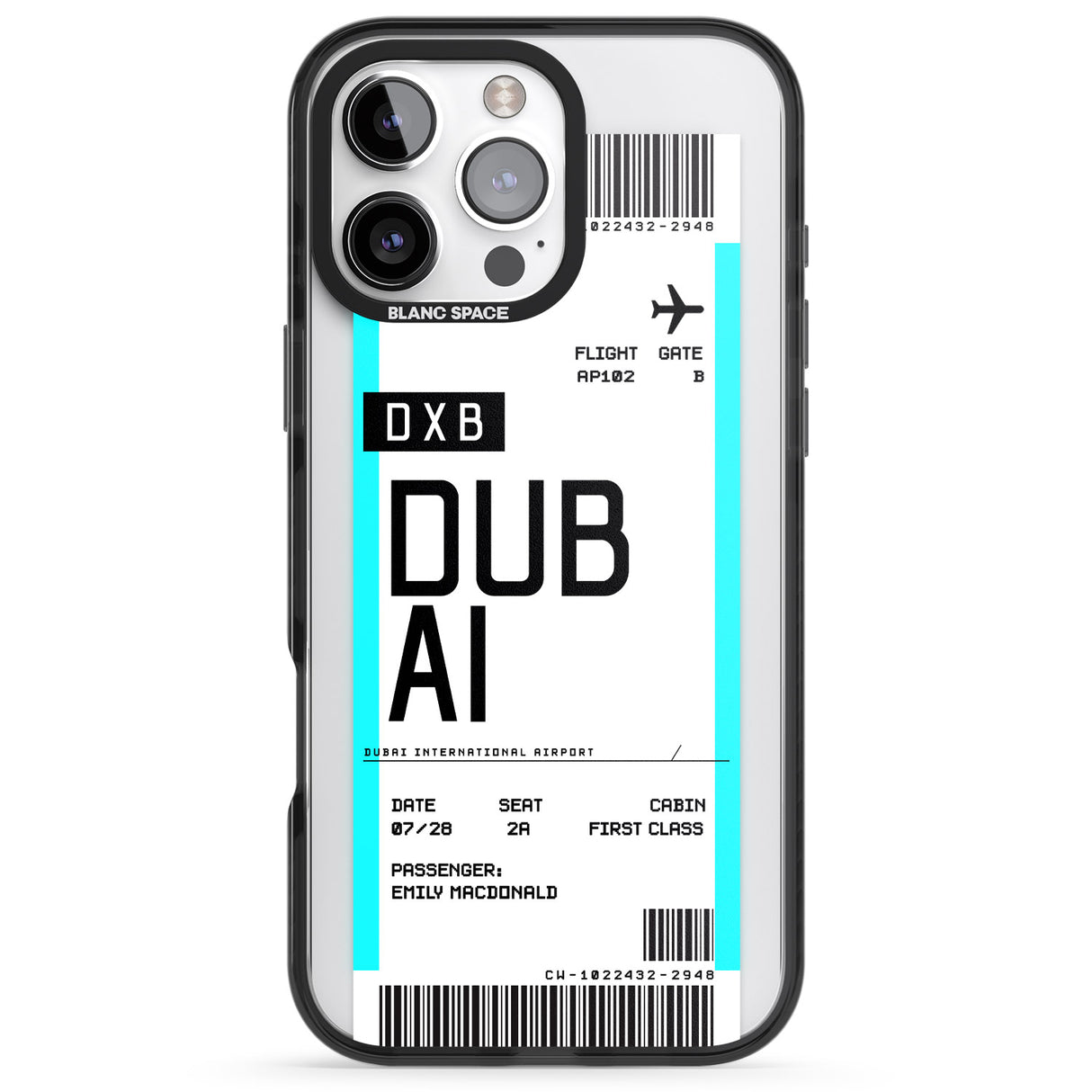 Personalised Dubai Boarding Pass