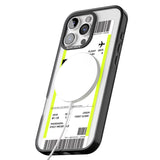 iPhone 16 Pro Max Personalised Buenos Aires Boarding Pass Black Impact Phone Case