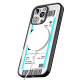 iPhone 16 Pro Max Personalised Cancún Boarding Pass Black Impact Phone Case