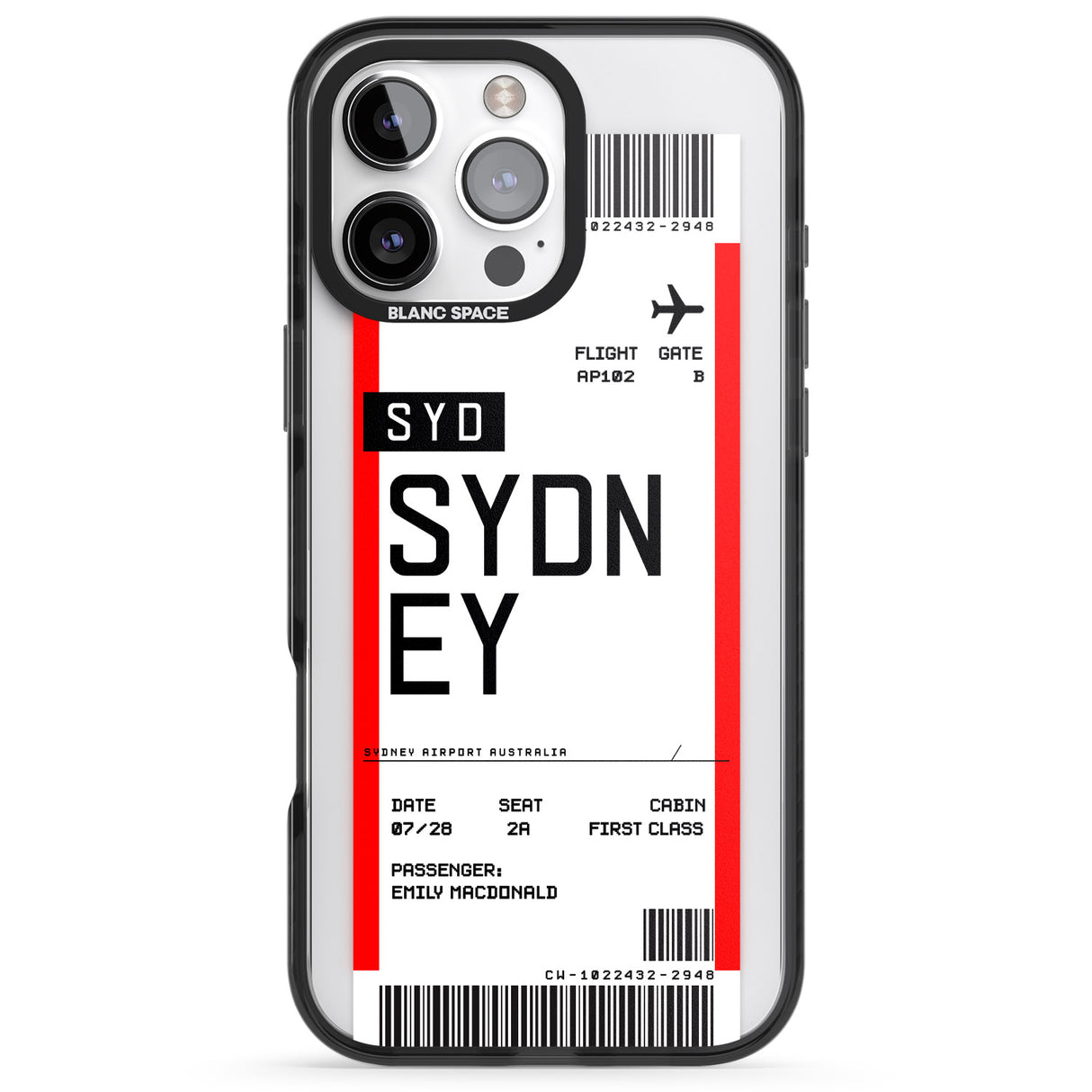 Personalised Sydney Boarding Pass