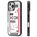 iPhone 16 Pro Max Personalised Ho Chi Minh City Boarding Pass Black Impact Phone Case