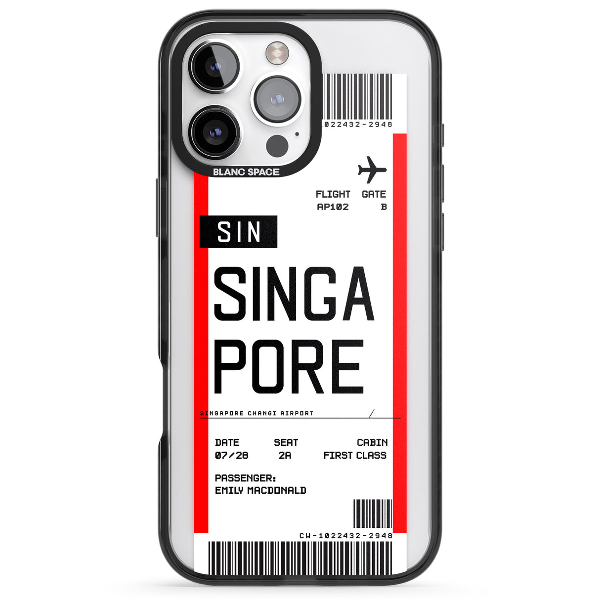 Personalised Singapore Boarding Pass