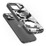 iPhone 16 Pro Max Grey Camo Black Impact Phone Case