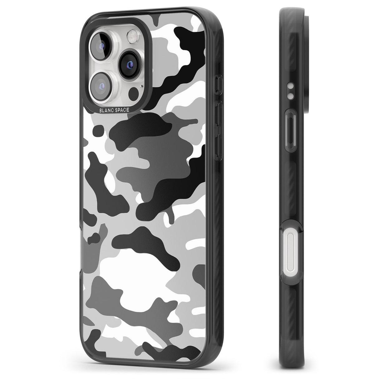 iPhone 16 Pro Max Grey Black Urban Camo Black Impact Phone Case