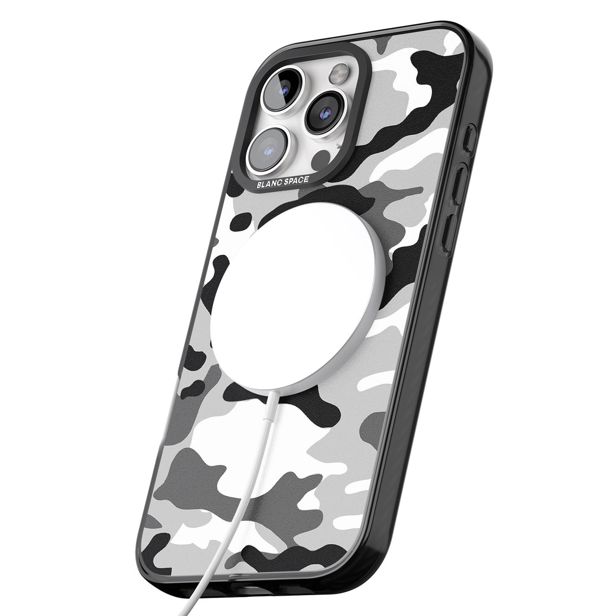 iPhone 16 Pro Max Grey Black Urban Camo Black Impact Phone Case