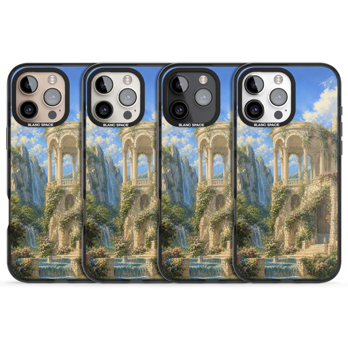 Palace Pavilion fairycore iPhone case | Black Impact Magsafe case for iPhone 16 Pro, iPhone 16 Pro Max