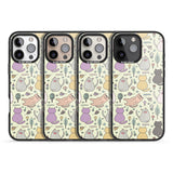 iPhone 16 Pro Max Cat Pattern Cream Black Impact Phone Case