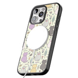 iPhone 16 Pro Max Cat Pattern Cream Black Impact Phone Case