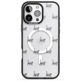 iPhone 16 Pro Max British Shorthair Cat Pattern Black Impact Phone Case