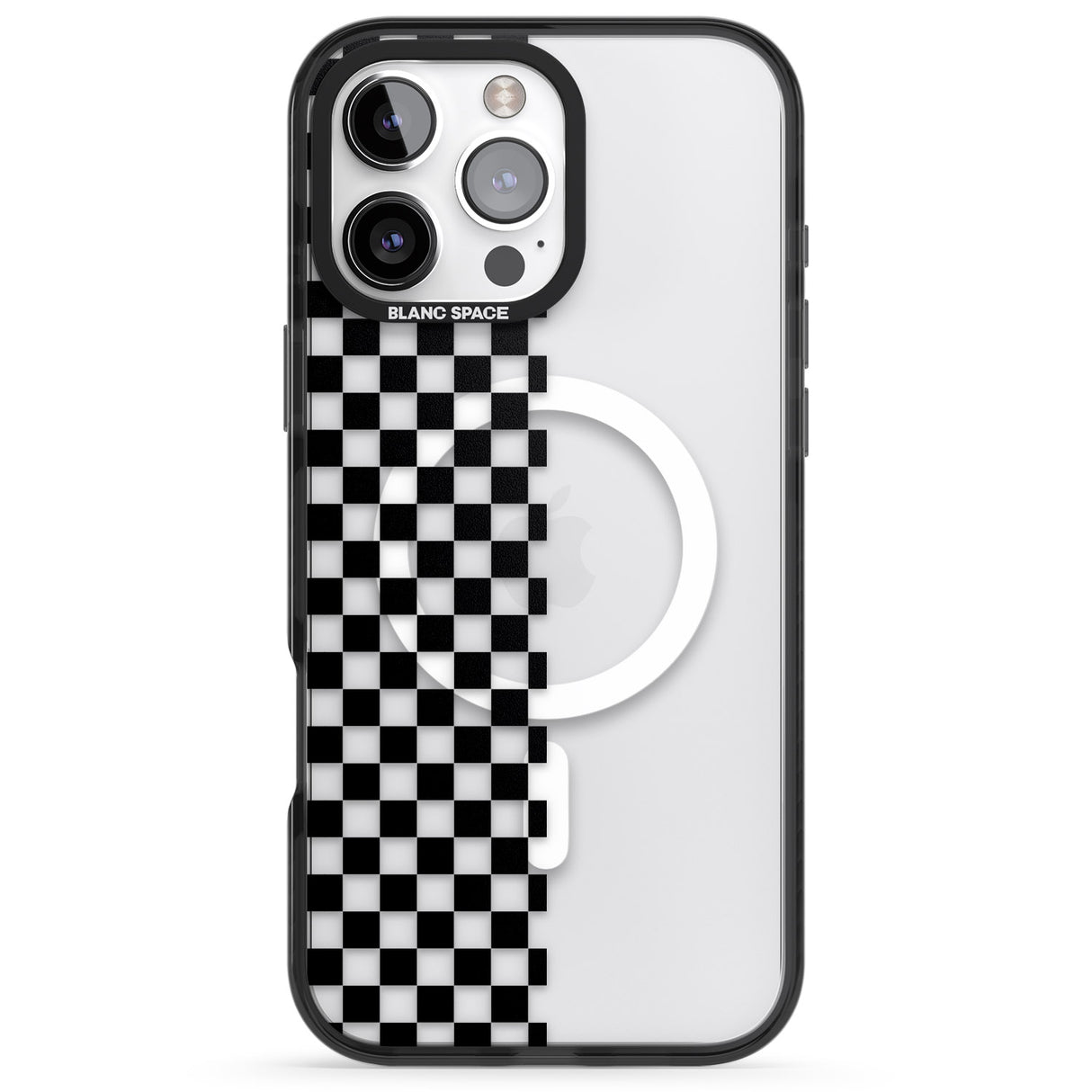 Checker: Half Black Check on Clear