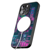 iPhone 16 Pro Max Rainy Reflections - Neon Cities Photographs Black Impact Phone Case