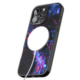 iPhone 16 Pro Max Arial City View - Neon Cities Photographs Black Impact Phone Case