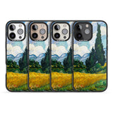 iPhone 16 Pro Max Wheat Field with Cypresses by Vincent Van Gogh Black Impact Phone Case