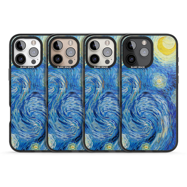 iPhone 16 Pro Max The Starry Night by Vincent Van Gogh Black Impact Phone Case