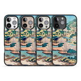 iPhone 16 Pro Max Coastal Community by Katsushika Hokusai Black Impact Phone Case