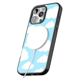 iPhone 16 Pro Max Blue Sky & Clouds Pattern Clear Impact Phone Case + Magsafe