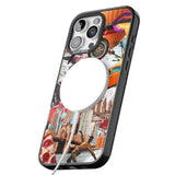 iPhone 16 Pro Max Vintage Collage: New York Mix Black Impact Phone Case