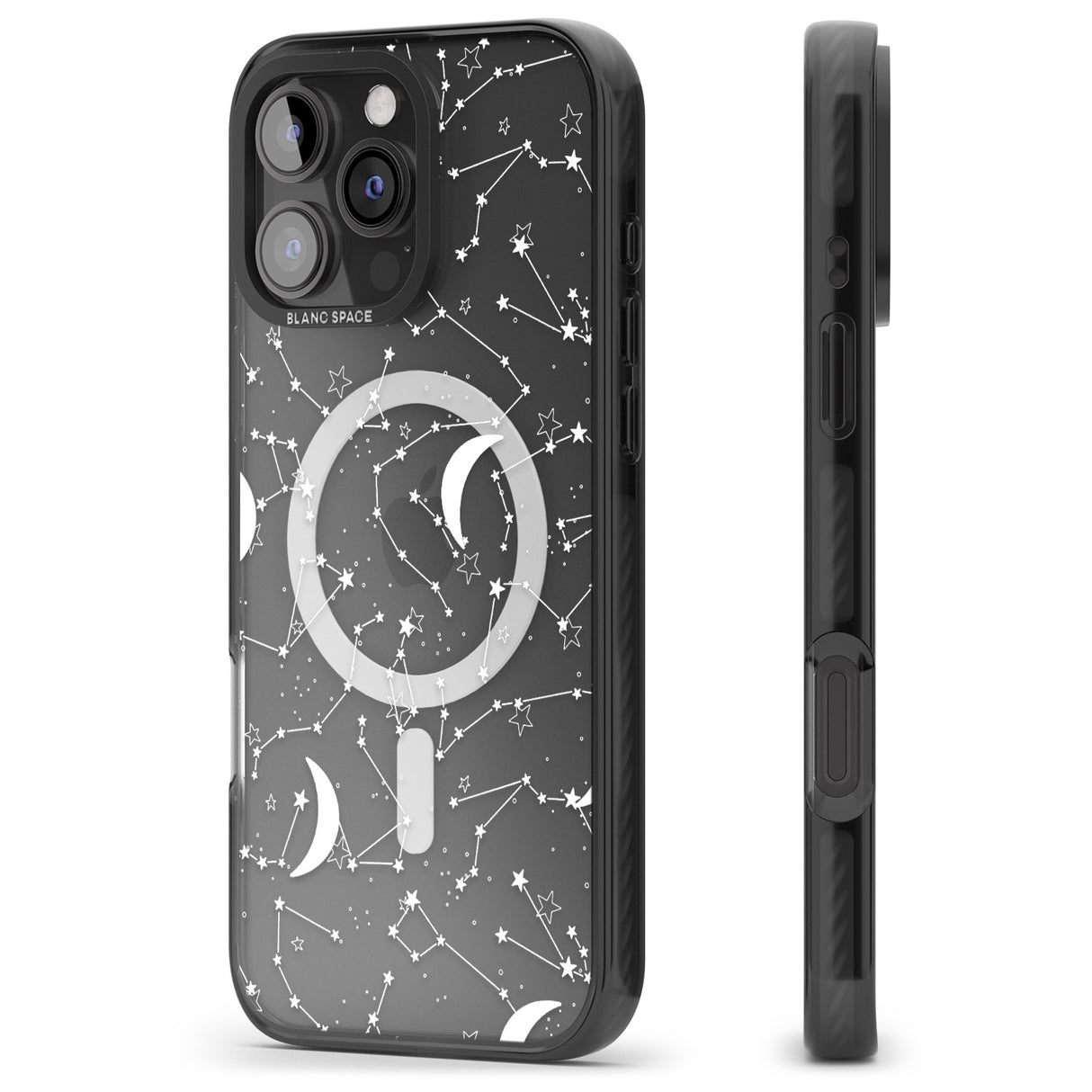 iPhone 16 Pro Max White Constellations Black Impact Phone Case