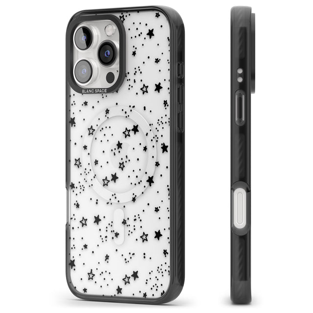 iPhone 16 Pro Max Mixed Stars Black Impact Phone Case