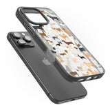 iPhone 16 Pro Max Hand Painted Dogs Black Impact Phone Case