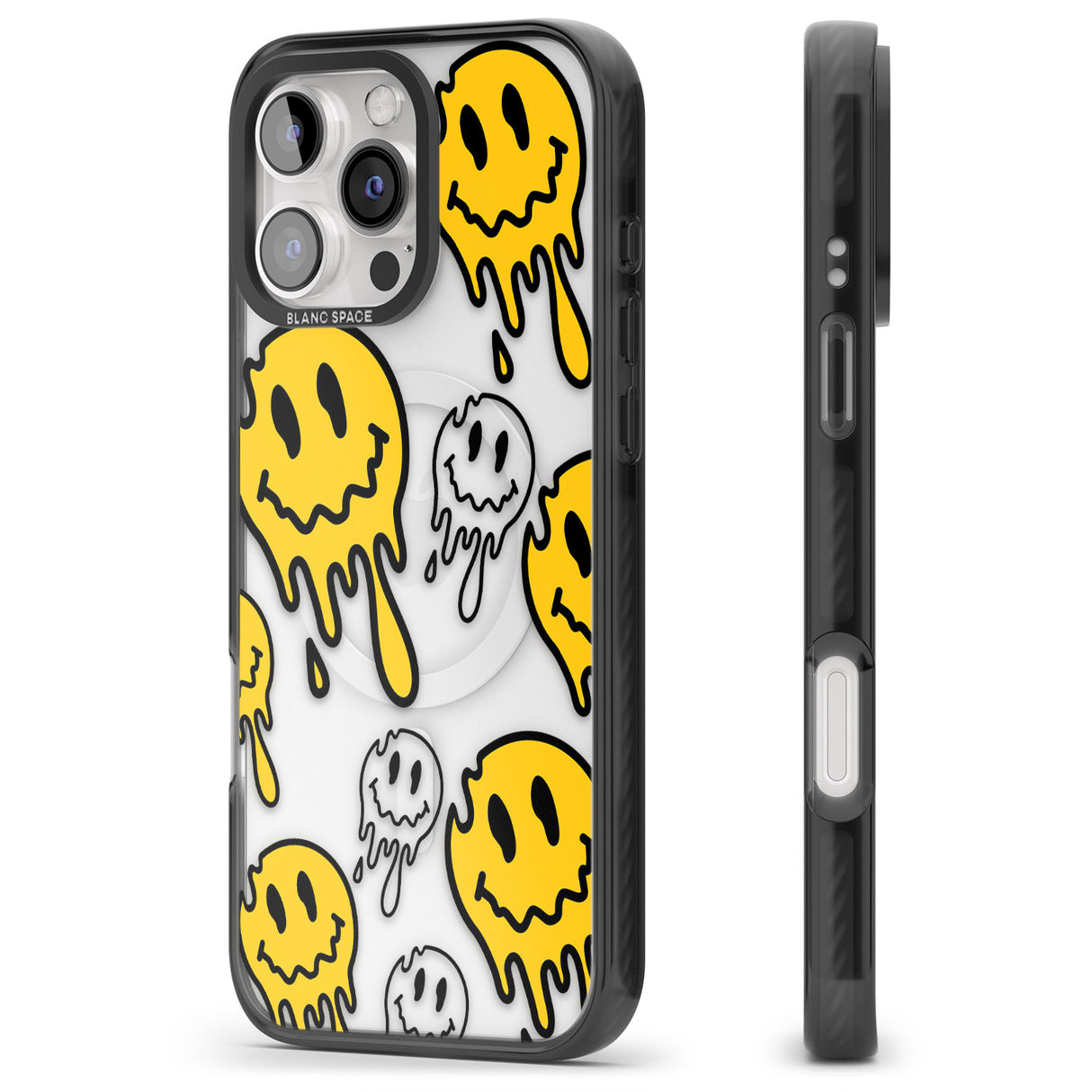 iPhone 16 Pro Max Face Melt Black Impact Phone Case